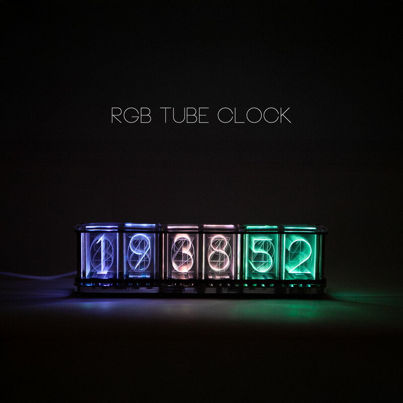 楽天市場】RGB Tube Clock アールジービー チューブ クロック ニキシー
