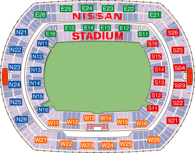 座席案内図｜日産スタジアム