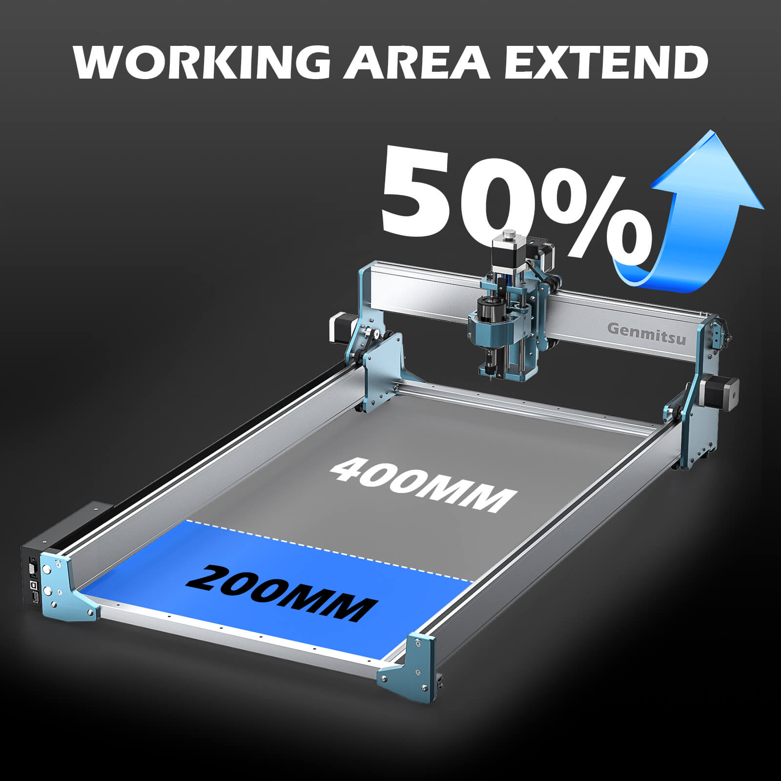 Y-Axis Extension Kit for CNC 4040 RENO, Y-Axis Extension to 800mm