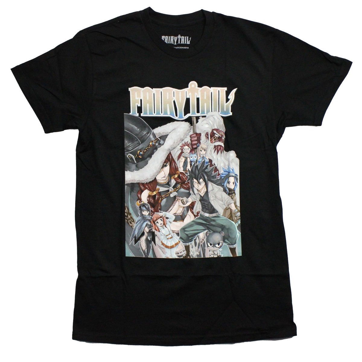 Fairy Tail New Adult T-Shirt - Manga Gajeel Redfox & Battle Ready