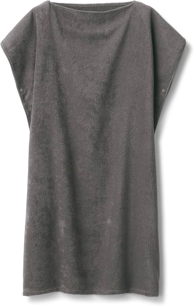Amazon｜無印良品 バスタオルポンチョ ・70×190cm・チャコール
