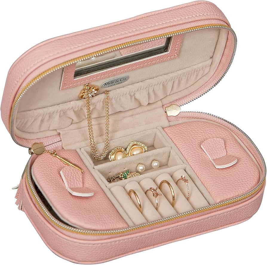Amazon.com: Mele and Co Lucy Vegan Leather Travel Jewelry Case