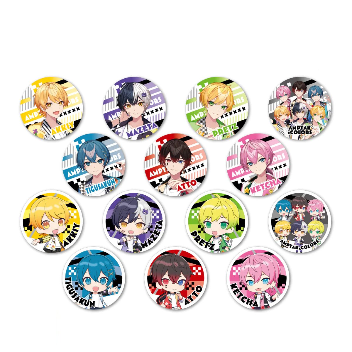 📣AMPTAKxCOLORS 新グッズ登場📣 「#AMPTAK」ランダム缶バッジ