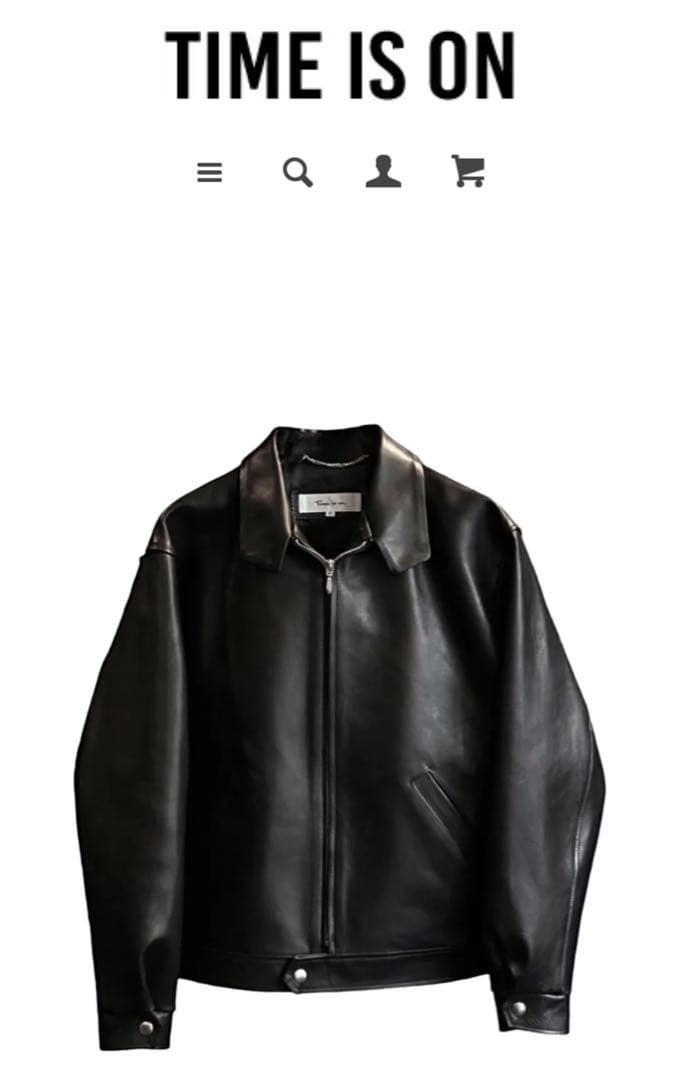 【ZIAS LEATHER JACKET】　サイズ1 ZIAS LEATHER JACKET サイズ01