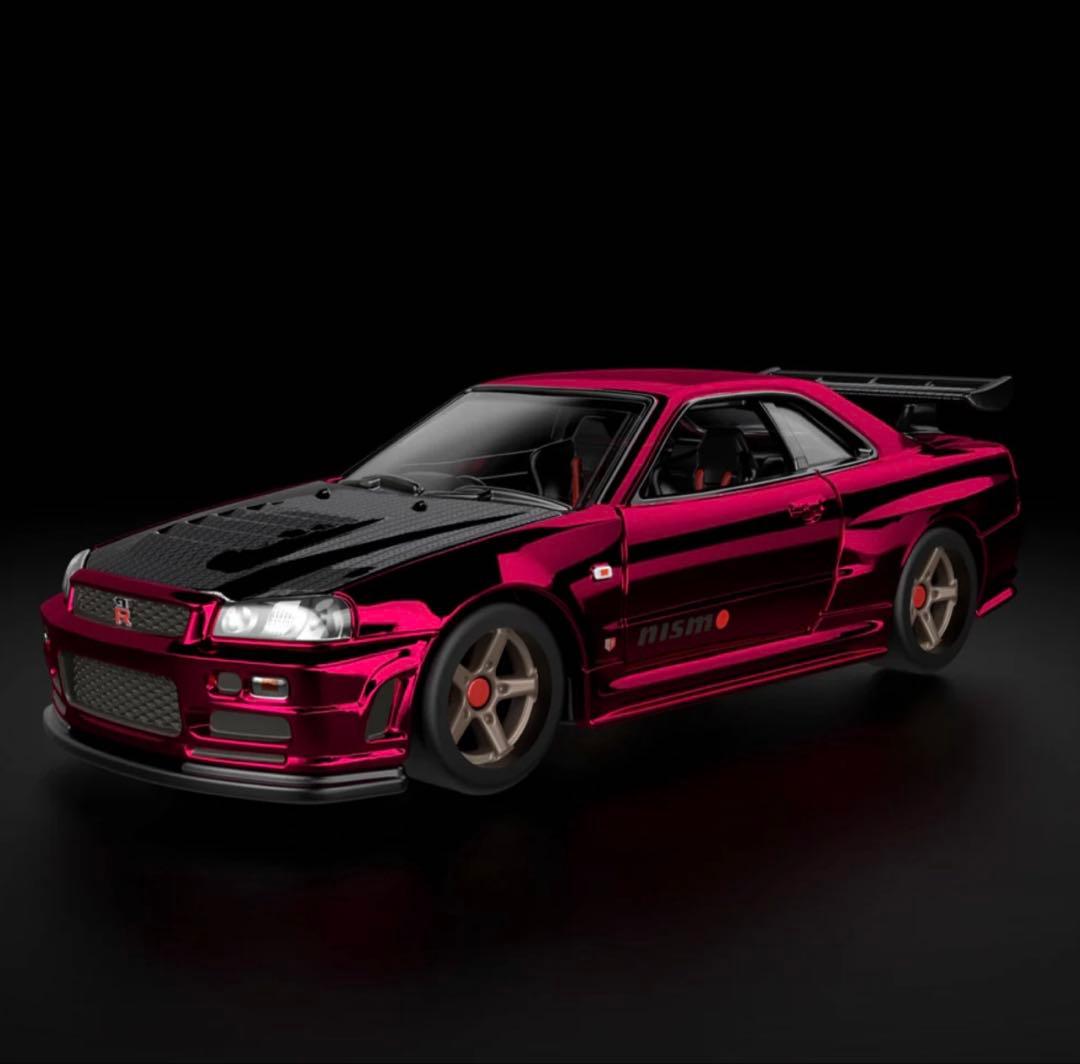 ミニカー Hotwheels Nissan Skyline GT-R (BNR34) NISSAN SKYLINE GT-R V-SPEC II (BNR34)のレビュー！レーシーで
